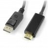 DisplayPort - kabel HDMI-M Lanberg - dlouhý 3 m - zdjęcie 2