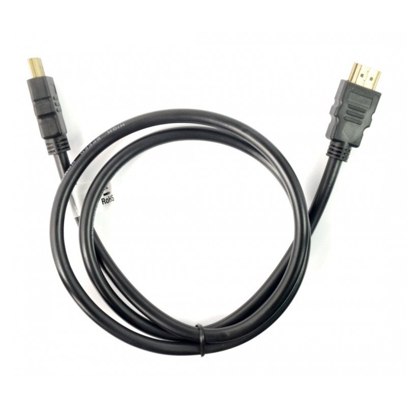 Kabel HDMI Lanberg třídy 1.4 - černý - dlouhý 1 m