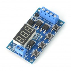 Tranzistorový spínač s nastavitelným zpožděním - 15A / 36V