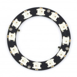 RGB LED prsten WS2812B 5050 x 12 LED - 50mm