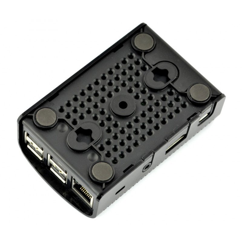 Dvoudílné pouzdro Raspberry Pi Model 3/2 / B + RS - černé