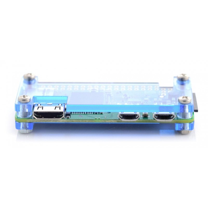 Pouzdro Raspberry Pi Zero - Fluo Open - modré