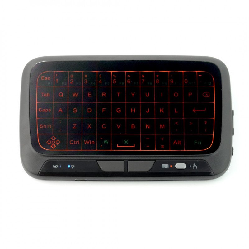 Bezdrátová klávesnice Smart H18 + klávesnice + myš - černá s podsvícením