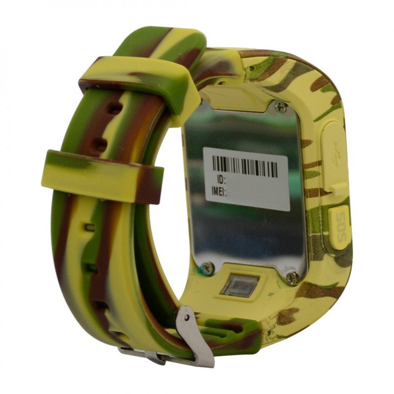 Dětské hodinky s GPS lokátorem AW-K01- vojenské