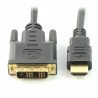 Kabel HDMI - DVI-D - dlouhý 1,5 m - zdjęcie 1