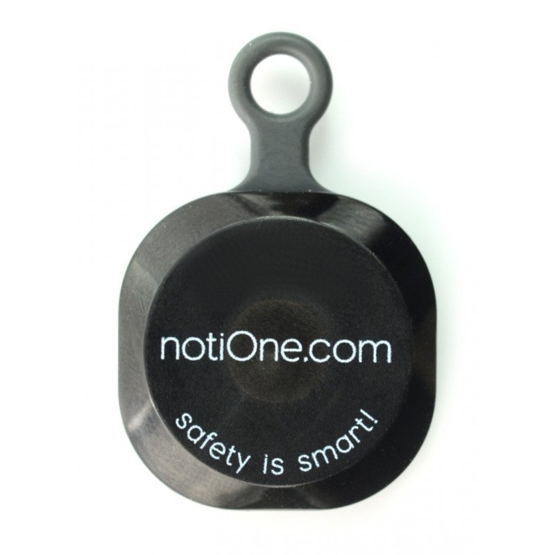 NotiOne Play - Bluetooth lokátor s bzučákem a tlačítkem - černý