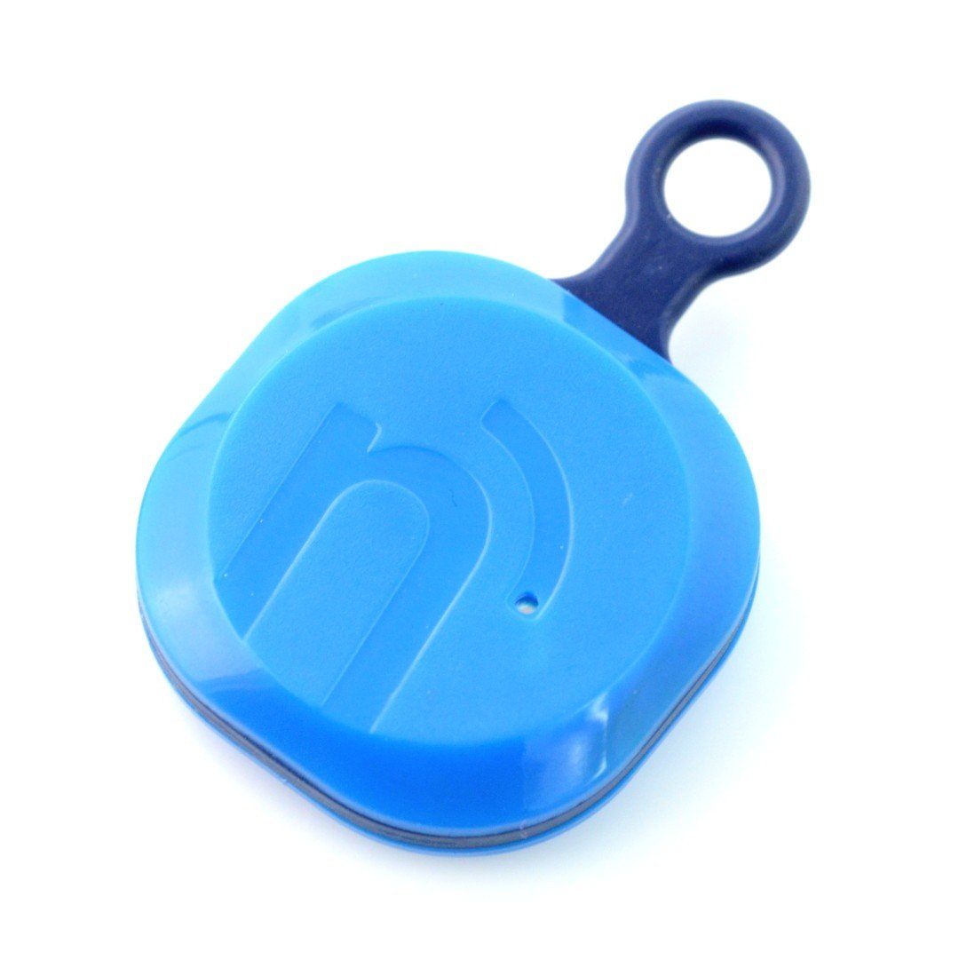 NotiOne Play - lokátor Bluetooth s bzučákem a tlačítkem - modrý