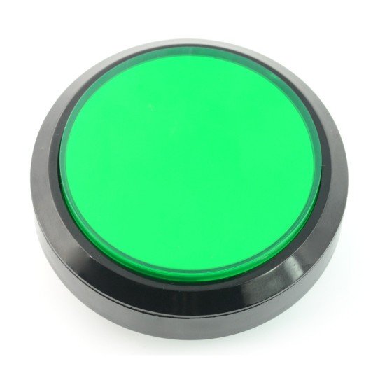 Tlačítko 10cm - zelené - ploché