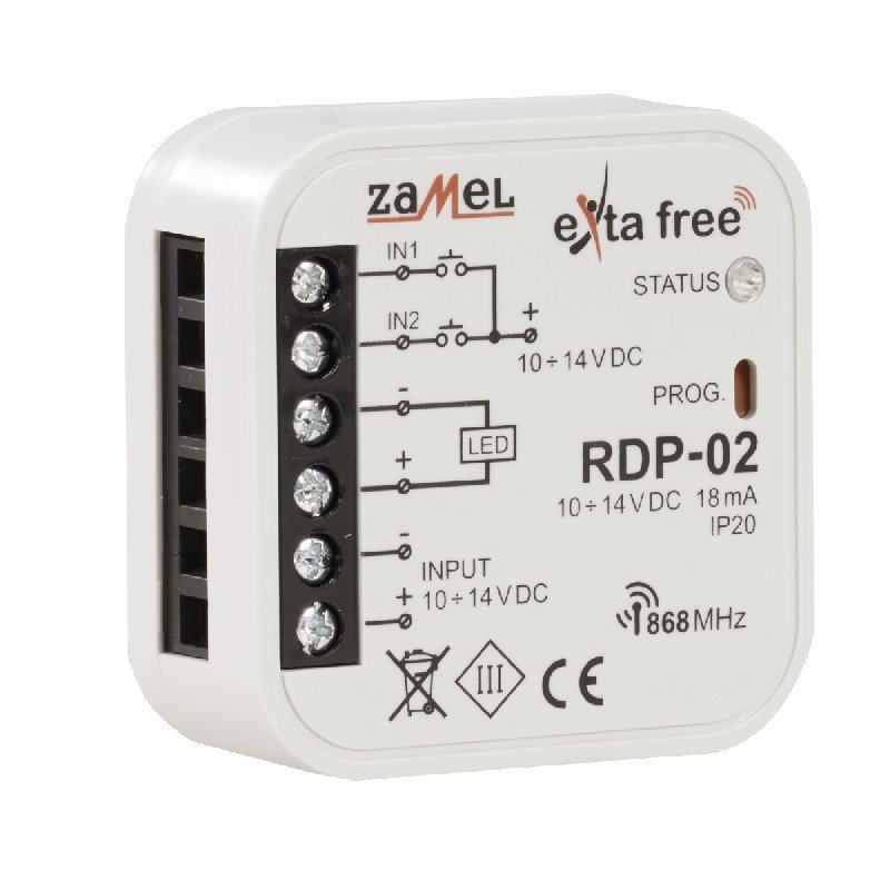Exta Free - Jednobarevný rádiový stmívač LED - RDP-02