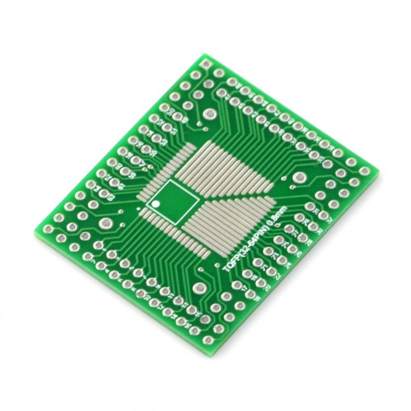 Adaptér PCB - TQFP (32-64) -0,8mm - TQFP (32-100) -0,5mm