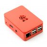 Pouzdro Raspberry Pi Model 3B + / 3B / 2B RS Pro Plus - červené s krytem - zdjęcie 2