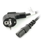 CEE 7/7 - IEC 320 C13 10m VDE napájecí kabel - černý