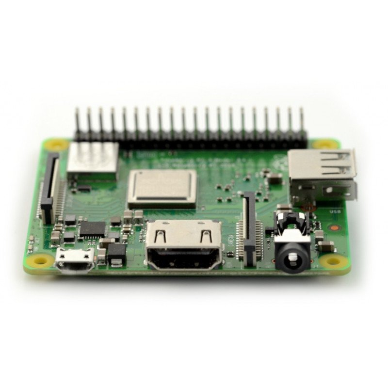 Raspberry Pi 3 model A + WiFi Dual Band Bluetooth 512 MB RAM 1,4 GHz