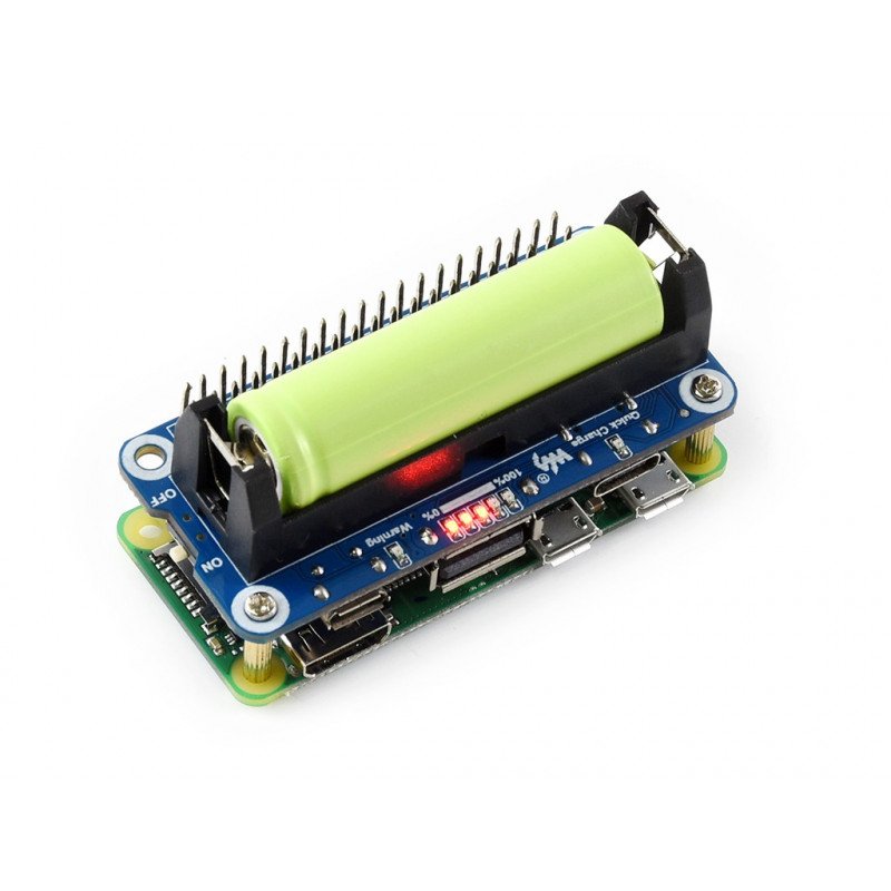 Waveshare Li-ion Battery HAT - štít pro Raspberry Pi