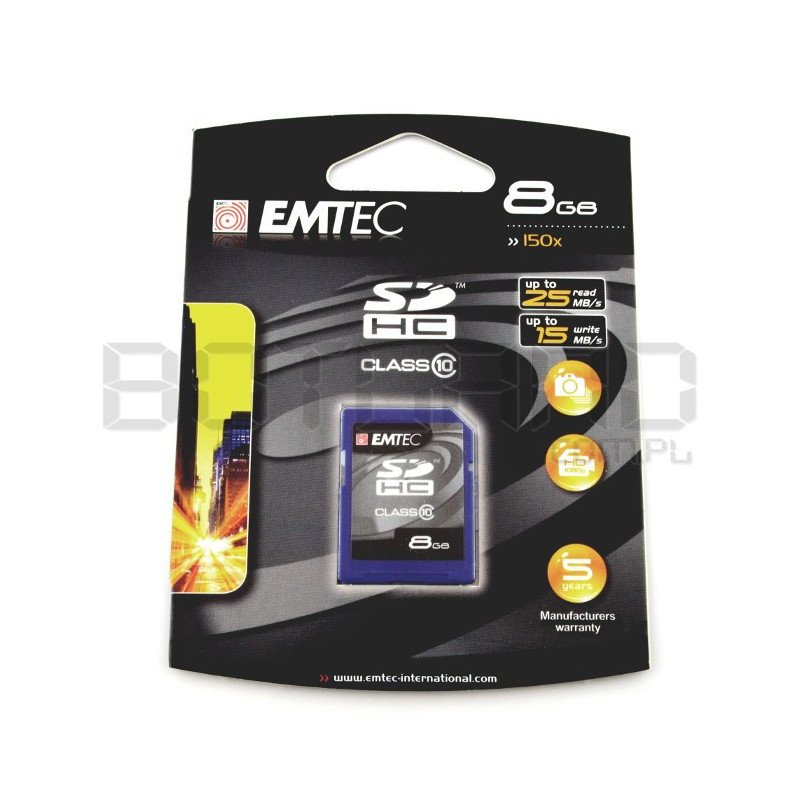Paměťová karta Emtec SD / SDHC 8 GB třída 10