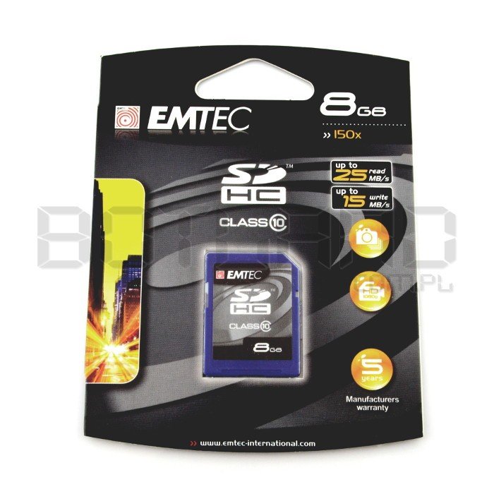 Paměťová karta Emtec SD / SDHC 8 GB třída 10