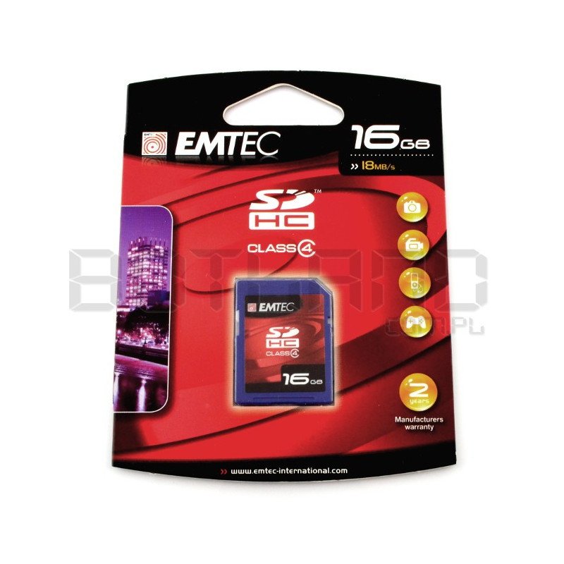 Paměťová karta Emtec SDHC SD 16 GB třídy 4