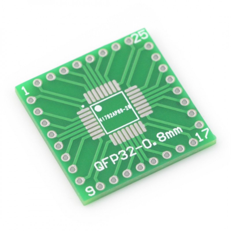 Adaptér PCB - QFN32 / QFP32 na DIP