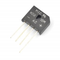 Můstkový usměrňovač KBU10M - 1000V / 10A - plochý - 5ks