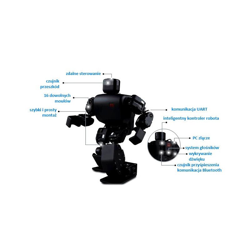 RoboBuilder 5720T Black - sada pro stavbu humanoidního robota