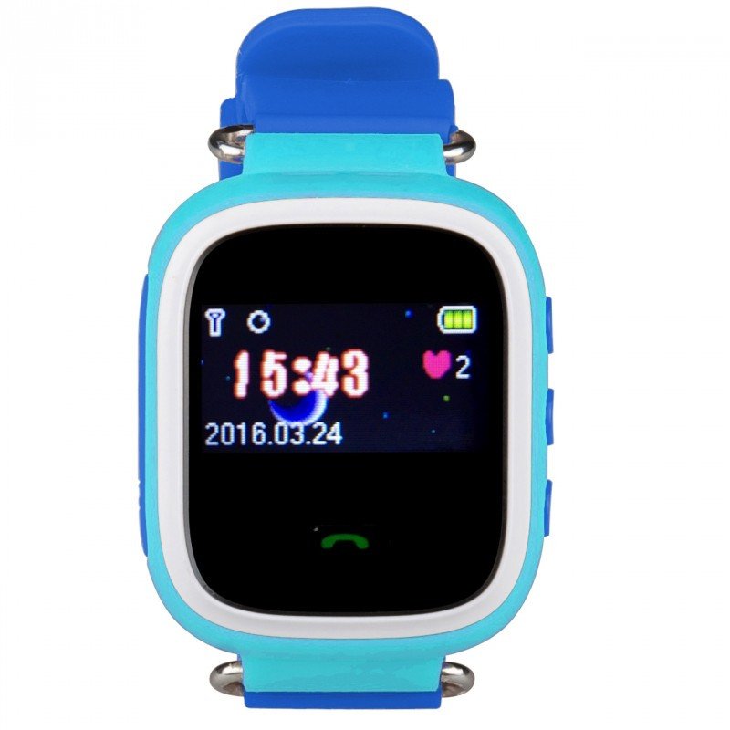 Dětské hodinky s GPS lokátorem - modré