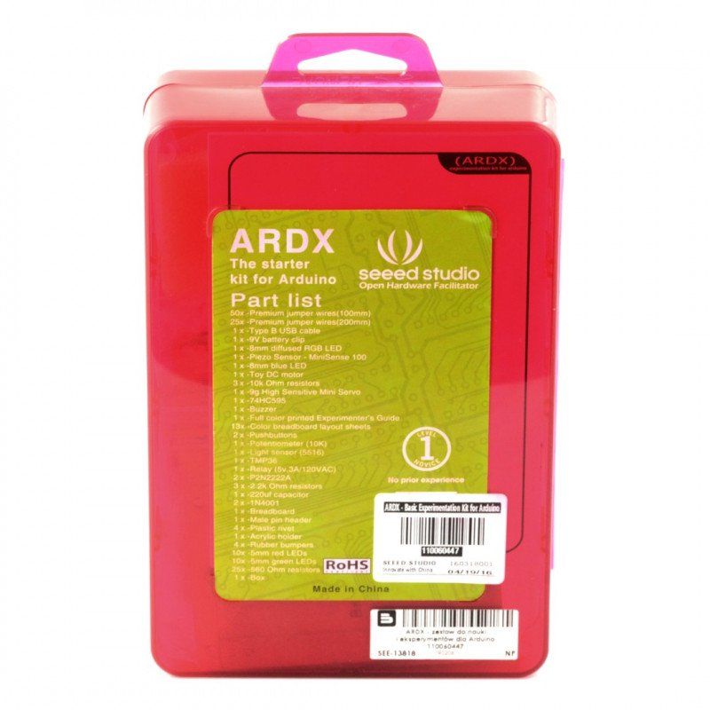 ARDX - výuková a experimentální sada pro Arduino úrovně 1