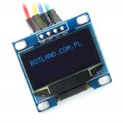 OLED displej, modrá grafika, 0,96 '' 128x64px I2C