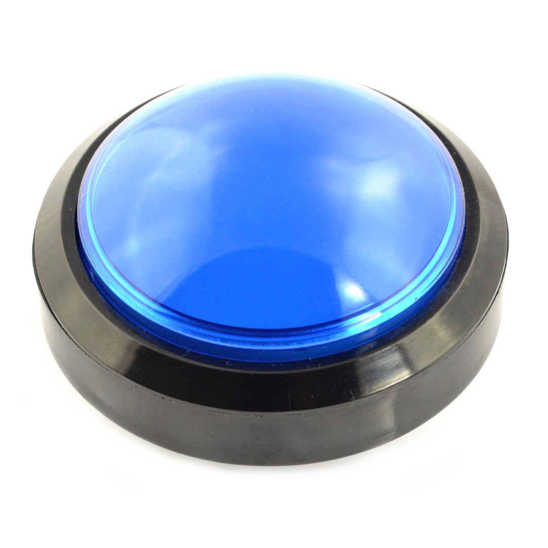 Velké tlačítko 10 cm - modré (verze eco2)