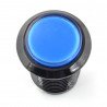Arkádové tlačítko 3,3 cm - černé s modrým podsvícením - zdjęcie 1