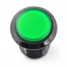 Arkádové tlačítko 3,3 cm - černé se zeleným podsvícením - zdjęcie 1