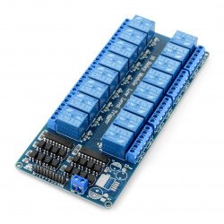 Šestnáctikanálový reléový modul RM12 5V s optoelektronickou izolací 10A / 125VAC