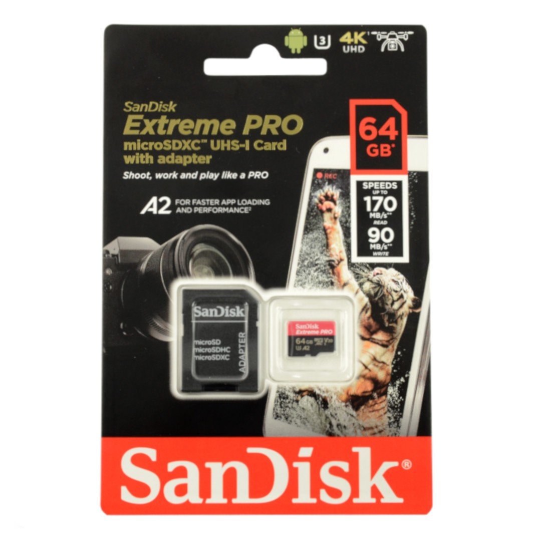 Paměťová karta microSD SanDisk Extreme Pro 667x 64 GB 100 MB / s UHS-I třída U3