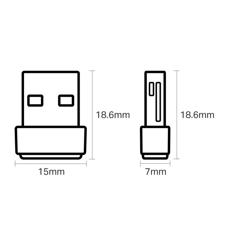 WiFi USB adaptér Archer T2U Nano 200 Mbps TP-Link AC-600