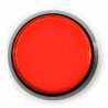 Tlačítko Arkády 60 mm černé pouzdro - červené s podsvícením - zdjęcie 1