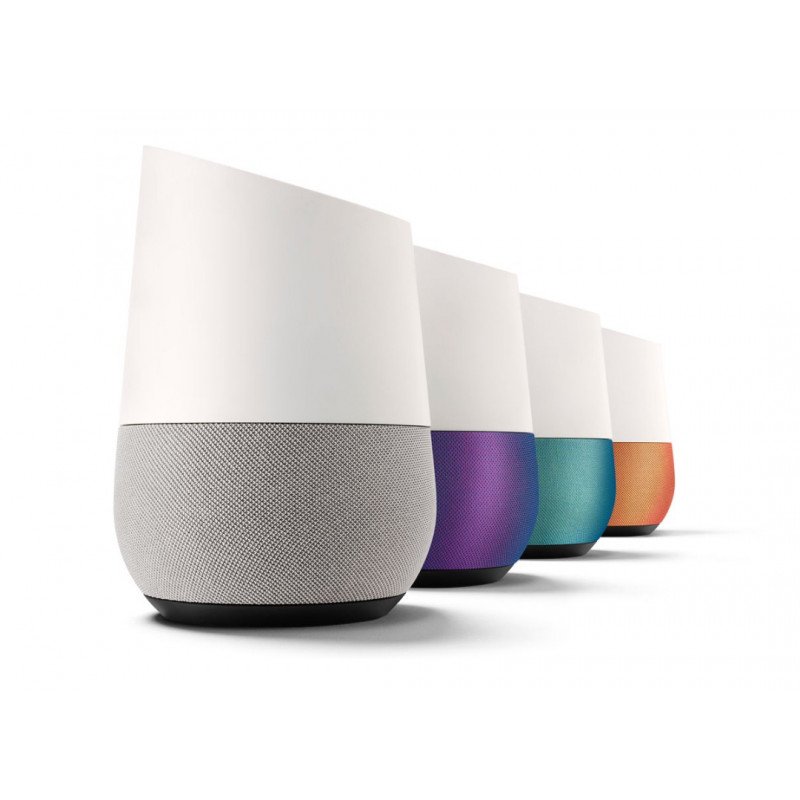 Domovská stránka Google - inteligentní reproduktor Google Assistant - bílý
