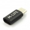 Adaptér Micro USB - USB typu C M-Life - černý - zdjęcie 2