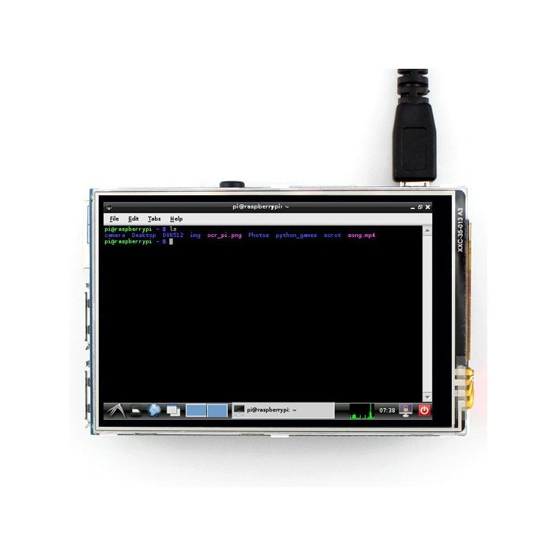 Dotykový displej - odporový LCD TFT 3,5 '' 320x480px GPIO pro Raspberry Pi