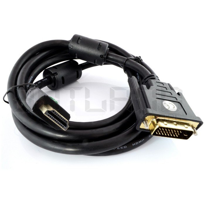 Kabel HDMI - DVI-D - dlouhý 1,0 m