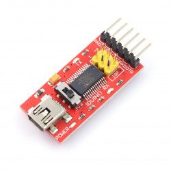 Převodník USB-UART FTDI FT232RL miniUSB + USB kabel