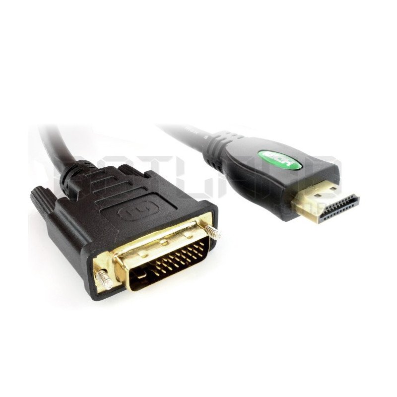 Kabel HDMI - DVI-D - dlouhý 1,0 m