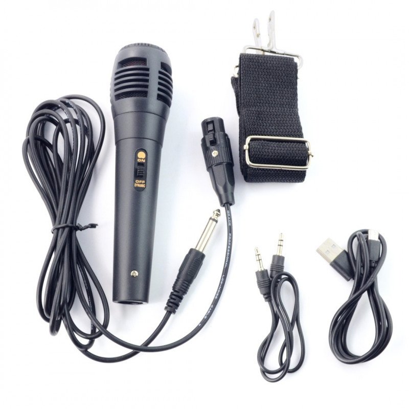 Bluetooth reproduktor UGo Bazooka Karaoke 16 W RMS s mikrofonem - černý