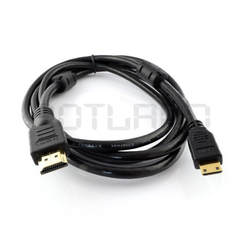 Kabel HDMI - miniHDMI - dlouhý 1,8 m