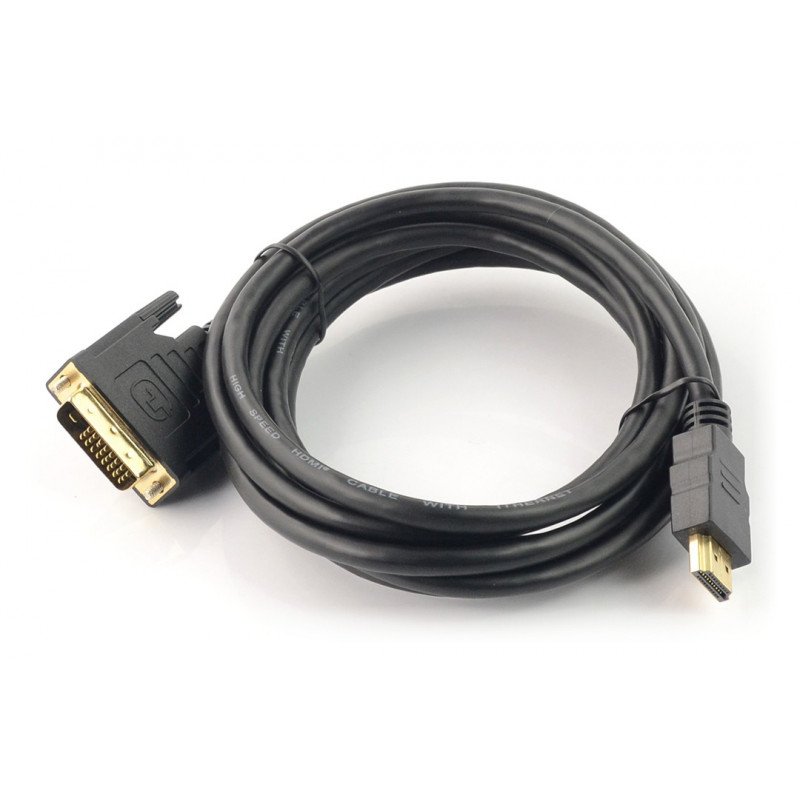 DVI - kabel HDMI - 3 m