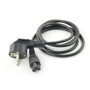 Napájecí kabel pro 3kolíkové napájecí zdroje (čtyřlístek) - dlouhý 1,5 m