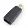 Adaptérový kabel mini USB zásuvka - micro USB zástrčka - zdjęcie 1