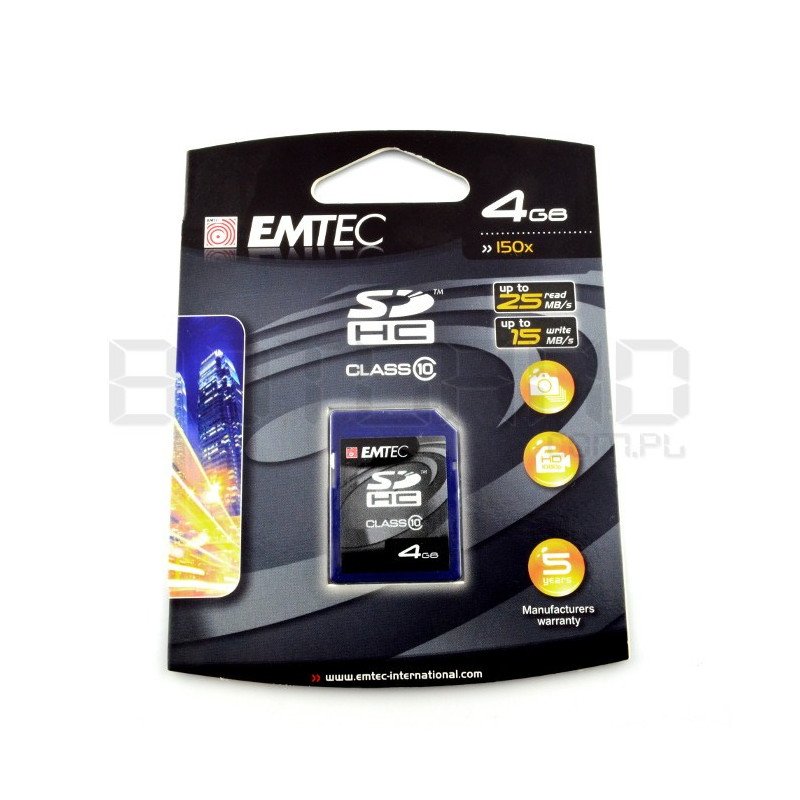 Paměťová karta Emtec SD / SDHC 4 GB třídy 10