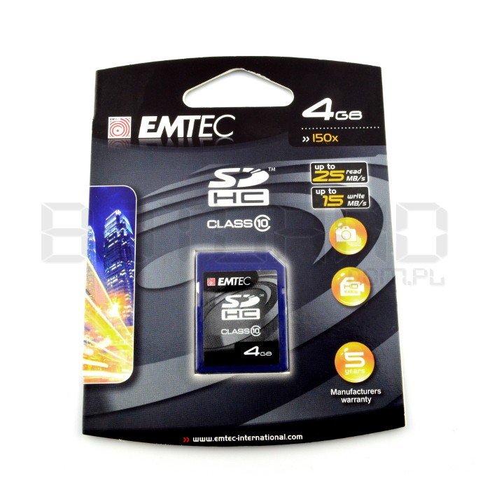Paměťová karta Emtec SD / SDHC 4 GB třídy 10