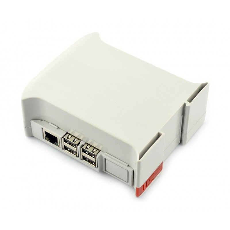 Pouzdro Raspberry Pi 3B / 2B / B + / A + na DIN lištu - KIT 45
