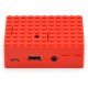 Pi-Blox - pouzdro Raspberry Pi Model 3/2 / B + - červené Pi-Blox - pouzdro Raspberry Pi Model 3/2 / B + - červené
