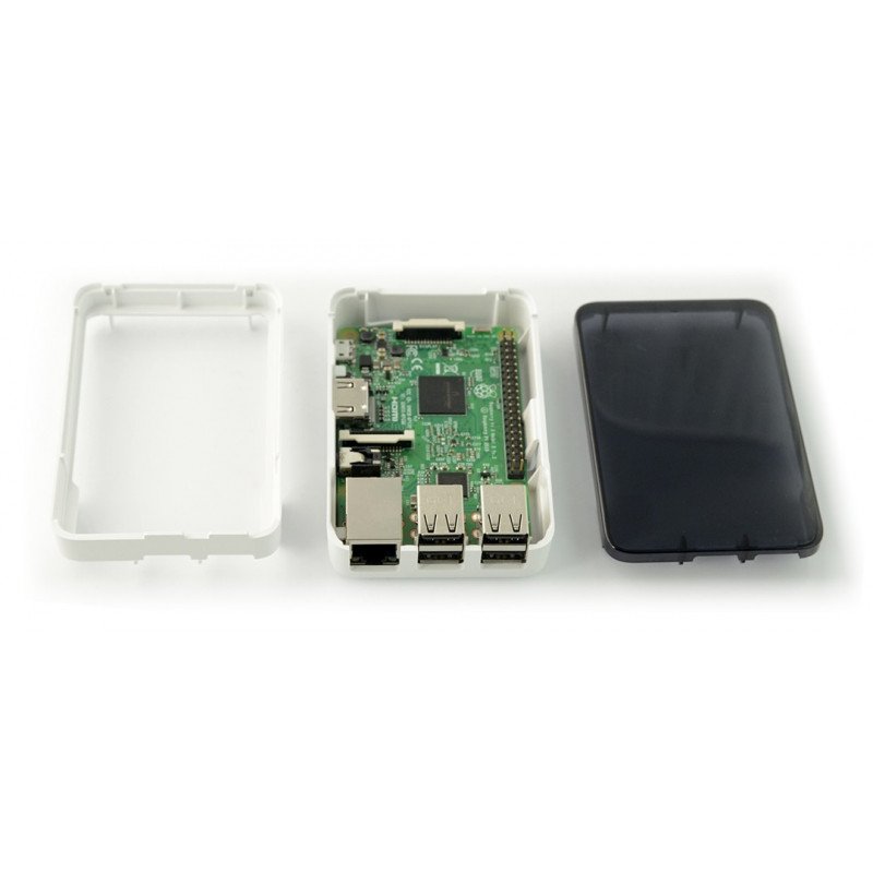 Pouzdro Raspberry Pi Model 3/2 / B + s krytem - Short Crust Plus